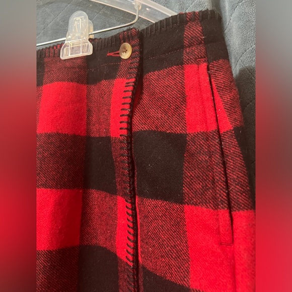 Women's Buffalo Plaid Original Vintage Woolrich Mini Skirt Size 12 - Picture 3 of 8